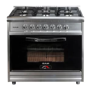 Cocina Usman industrial Irina 6 hornallas acero 900 - Imagen 1