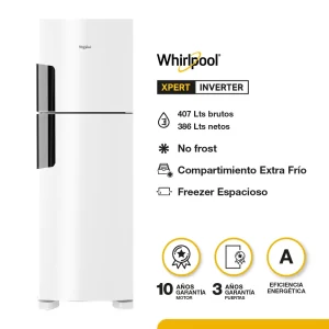 Heladera No Frost Whirlpool WRM42hb 386L Inverter Blanca - Imagen 2