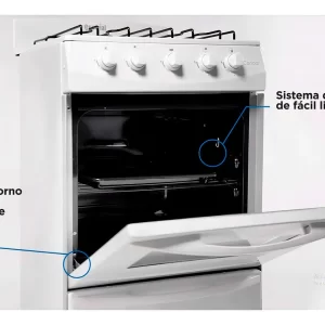 Cocina Escorial Candor 51CM 4H 495 Blanco - Imagen 3