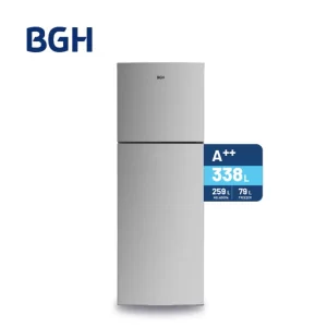 Heladera BGH Top Mount No Frost Inverter Inox 338 Litros - Imagen 1