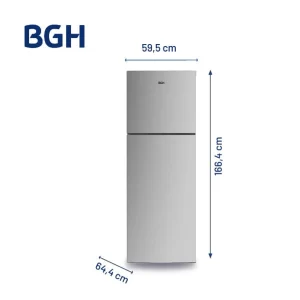 Heladera BGH Top Mount No Frost Inverter Inox 338 Litros - Imagen 2