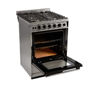 Cocina Florencia Multigas Semi industrial encendido y luz 5838 acero inox - Imagen 1