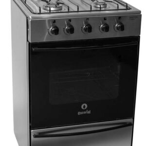 Cocina Escorial Master Style Multigas 4 hornallas Acero inoxidable puerta con visor - Imagen 2