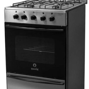 Cocina Escorial Master Style Multigas 4 hornallas Acero inoxidable puerta con visor - Imagen 4