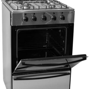 Cocina Escorial Master Style Multigas 4 hornallas Acero inoxidable puerta con visor - Imagen 5