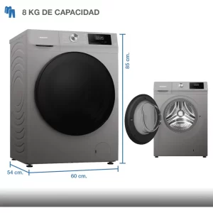 Lavarropas Automático Inverter Peabody Carga Frontal 8kg PE-LH08S - Imagen 6