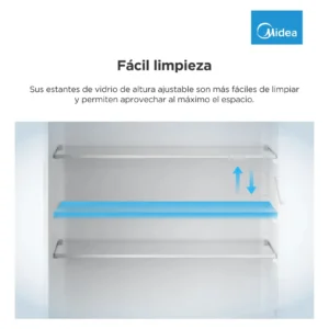 Heladera Midea Silver Top Mount 295 L Mdrt414fge50a Color Gris - Imagen 7