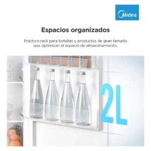 Heladera Midea Silver Top Mount 295 L Mdrt414fge50a Color Gris - Imagen 5