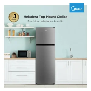 Heladera Midea Silver Top Mount 295 L Mdrt414fge50a Color Gris - Imagen 4