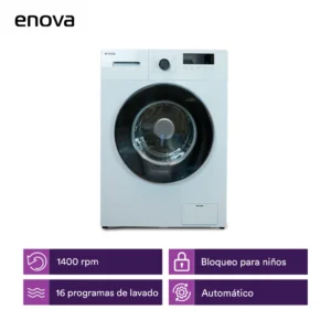 Lavarropas Enova 8kg gris 1400 RPM - Imagen 2